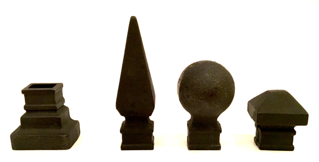 Fireplace grates with built-in andirons